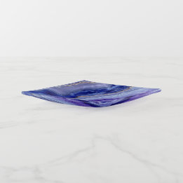 Radiant Tanzanite Crystal Trinket Tray Sierschaaltjes