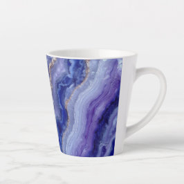 Radiant Tanzanite Faceted Latte Mok