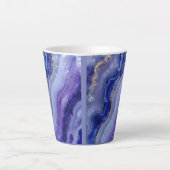 Radiant Tanzanite Faceted Latte Mok (Voorkant)