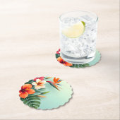 Radiant Tropical Floral Symphony Kartonnen Onderzetters (Insitu)