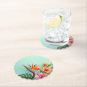 Radiant Tropical Floral Symphony Kartonnen Onderzetters (Insitu)