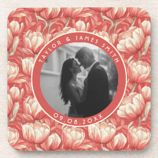 Radiant Tulip Garden Vineyard Wedding Bier Onderzetter