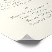 Radiant Wildflower Alfabetische Zitting Grafiek Poster (Hoek)