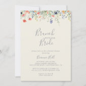 Radiant Wildflower Brunch met de bruidsdouche Kaart (Voorkant)