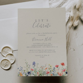 Radiant Wildflower Laten we het feest vieren Kaart