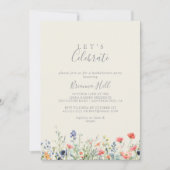 Radiant Wildflower Laten we het feest vieren Kaart (Voorkant)