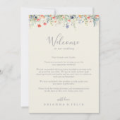 Radiant Wildflower Wedding Welkomstbrief (Voorkant)