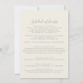 Radiant Wildflower Wedding Welkomstbrief (Achterkant)