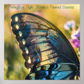 Radiant Wings: Macro Butterfly Detail Poster (Voorkant)