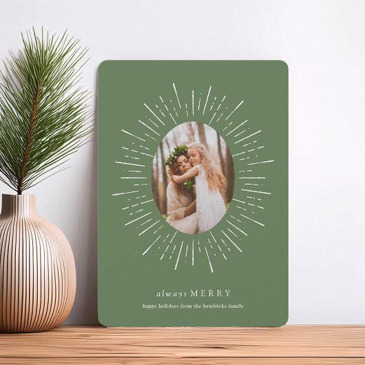 Radiant Wish Holiday-fotokaart | Wilde Feestdagenkaart