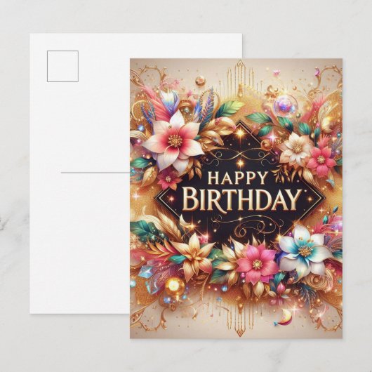 Radiant Wishes: Mooie Kaart (Voorkant / Achterkant)