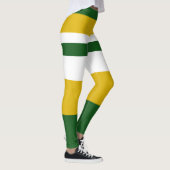 Radiant wit, geel, groen, gestreept leggings (Rechts)