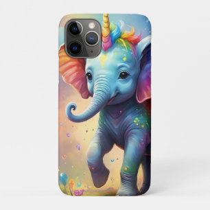 Radiant Wonders: De Regenboog Baby Eenhoorn Olifan Case-Mate iPhone Case