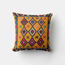 Radiant Yellow Kilim Kussens