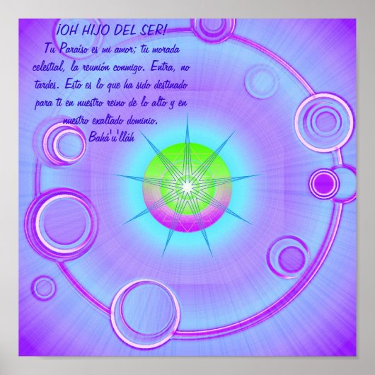 RadiantCentury6 (met Spaanse quote) Poster (Voorkant)