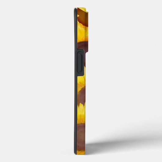 Radiante bloemen: Gepersonaliseerde Gele Zonnebloe Case-Mate iPhone Case (Achterkant / Rechts)