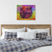 Radiante golven canvas afdruk (Insitu (Slaapkamer))