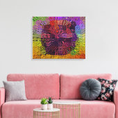 Radiante golven canvas afdruk (Insitu (Woonkamer))