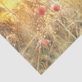 Radiante Graanvelden met rode papavers Tissuepapier (Detail)