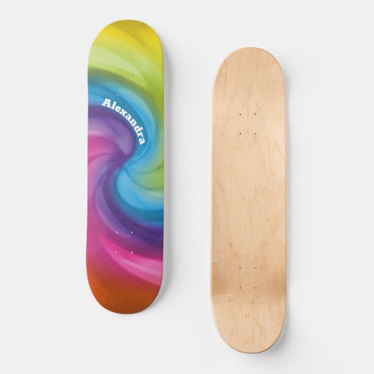 Radiante gradiënten persoonlijk skateboard (Voorkant)