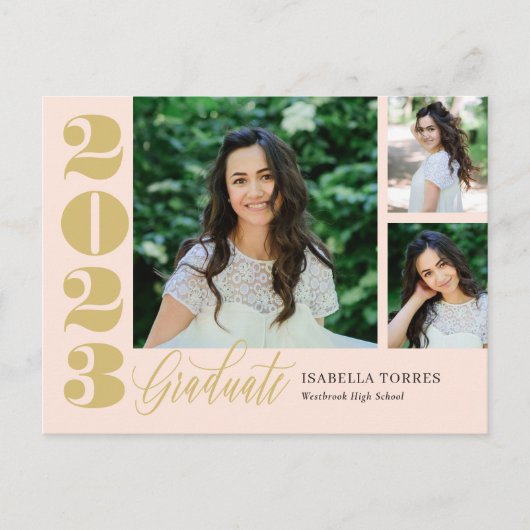 Radiante momenten Bewerkbare kleuren Afstuderen Br Briefkaart (Voorkant)