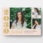 Radiante momenten EDITABLE Afstuderen Plaque Fotoplaat (voorkant)