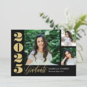 Radiante momenten Editable Color Afstuderen Invita Kaart (Staand voorkant)