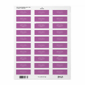 Radiante orchidekleur van 2014 etiket (Full Sheet)