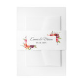 Radiante Romance Floral Wedding Uitnodigingen Wikkel (Voorkant Voorbeeld)