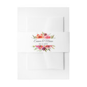 Radiante Romance Floral Wedding Uitnodigingen Wikkel (Voorkant Voorbeeld)