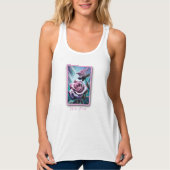 Radiante Rozen: Perfect roze en Paarse petals Tanktop (Voorkant)