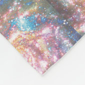 Radiante ruimte in een kat flessenbak fleece deken (Hoek)