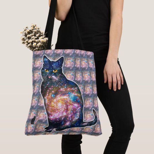 Radiante ruimte in kat tote bag (Dichtbij)