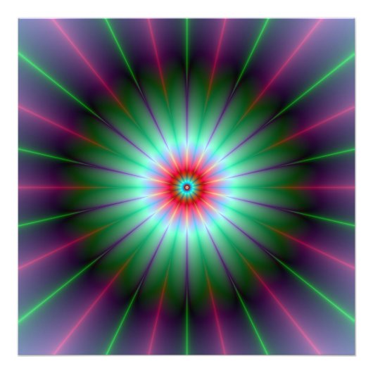 Radiante ventilator foto afdruk (Voorkant)