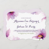 Radiante Waterverf Peonies Kaart (Voorkant / Achterkant)