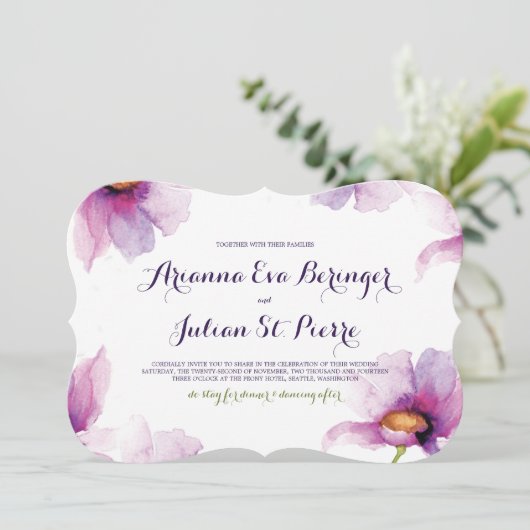 Radiante Waterverf Peonies Kaart (Staand voorkant)