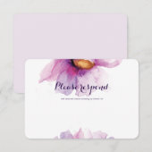 Radiante Waterverf Peonies RSVP Kaartje (Voorkant / Achterkant)