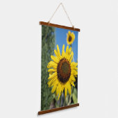 Radiante zonnebloemen hangend wandkleed (Gebogen)