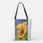Radiante zonnebloemen tote bag (Achterkant)