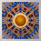 radiantsymmetrie van het hemelkompas poster (Voorkant)