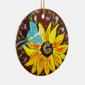 Radiate Ceramic Round Ornament (Rechts)