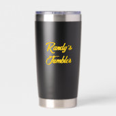 "Radiate Happiness" Sun With Beams Geïsoleerde Drinkbeker (Achterkant)