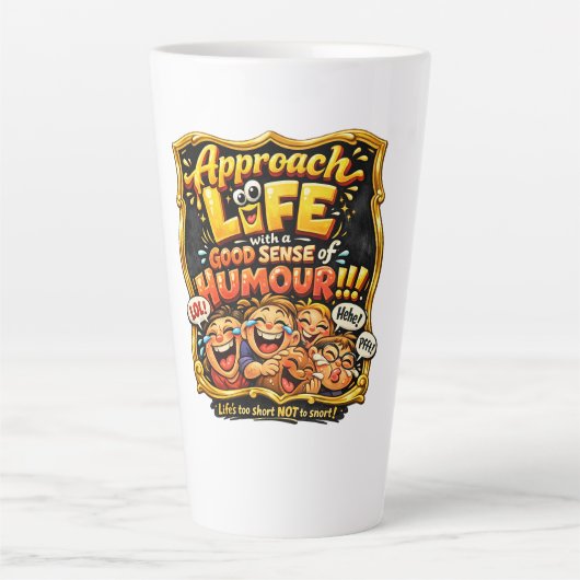 Radiate joy latte mok (Voorkant)