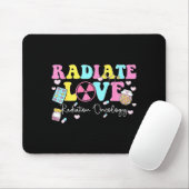 Radiate Love Radiation Oncology Valentine's Day Ra Muismat (Met muis)