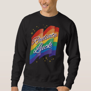 Radiate Luck regenboogwolken wolken gelukkige hipp Trui