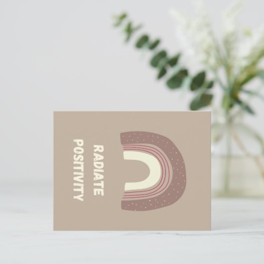 Radiate Positivity Briefkaart (Staand voorkant)