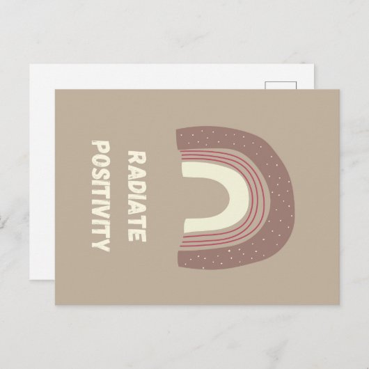 Radiate Positivity Briefkaart (Voorkant / Achterkant)
