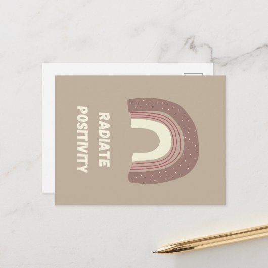 Radiate Positivity Briefkaart (Voorkant / Achterkant in situ)