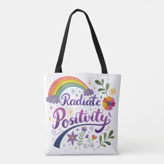Radiate Positivity-Canvas tas (Achterkant)