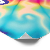 Radiate Positivity Groovy Stropdas-Dye Inspirerend Poster (Hoek)